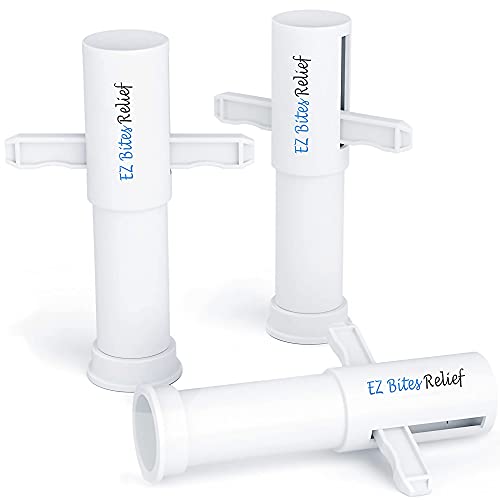 Venom Extractor, Bee Sting Tools-Bite Relief, Venom Extractor Suction Pump, Bite and Sting First Aid for Hiking, Backpacking and Camping (3 Pack- White)