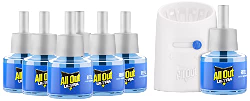 All Out Ultra Power (6 Refills Pack) & All Out Ultra Power+ Slider (Machine Plus Refill), liquid