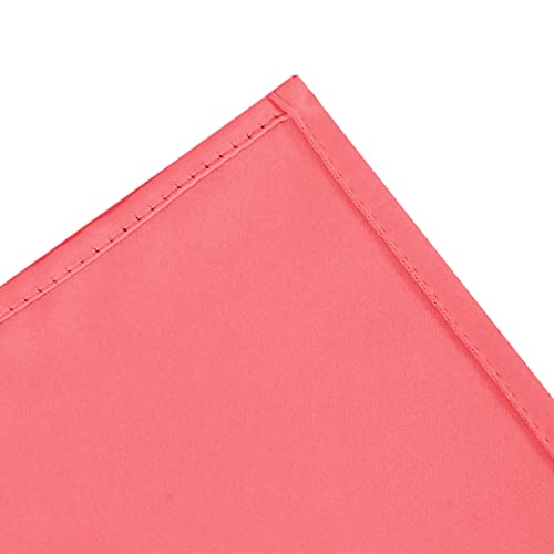 Image of LEMOMO Blackout Curtains 52 x 95 inch /Coral Curtains Set of 2 Panels /Thermal Insulated Room Darkening Bedroom Curtains