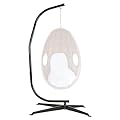 HECASA Hammock Chair Stand Heavy Duty Steel C Chair Stand for Outdoor Indoor Porch Swing Hanging Chair 360 Degree Rotation 330LBS Capacity Black (Stand Only)
