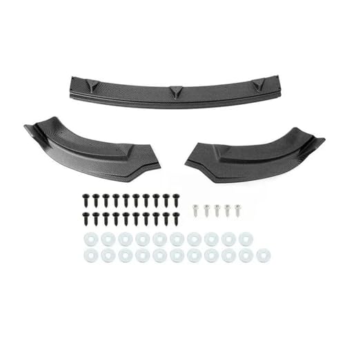 Alerón de labio delantero negro brillante premium para Tesla Model Y 2019-2024, kit de 3 piezas 7