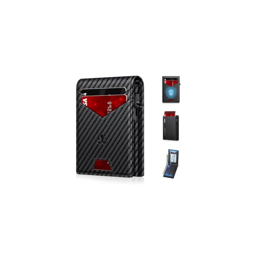 Image of Wallet for Men RFID Blocking Minimalist Card Holder Wallet for 12-14 Cards