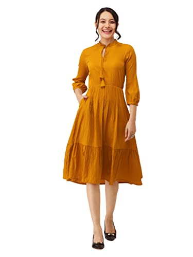 Image of AASK Women Fit and Flare Dress