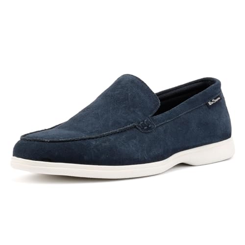 Ben Sherman Amarillo Suede Men's Navy Loafers4