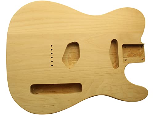 Cuerpo de aliso crudo sin pintar Telecaster