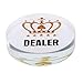 ポーカー ディーラーボタン 高級アクリル製 poker クラウン柄 ポーカーマーカーテキサスホールデム用 DEALERボタン