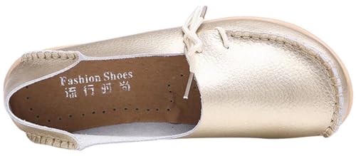 Image of Women's Leather Slipper Loafers Flat Shoes Slip-Ons