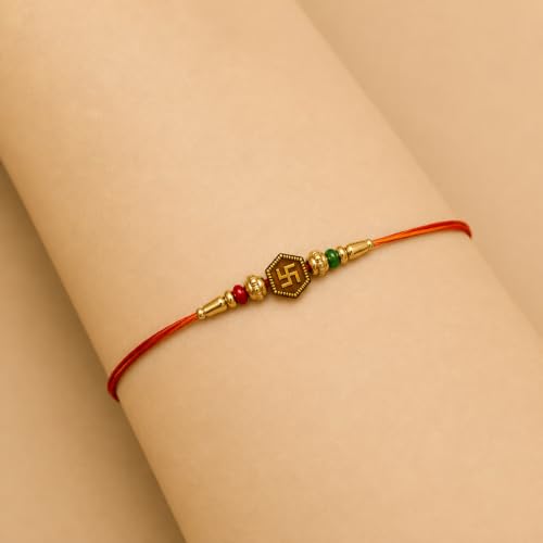 Image of Handmade Swastik Rakhi