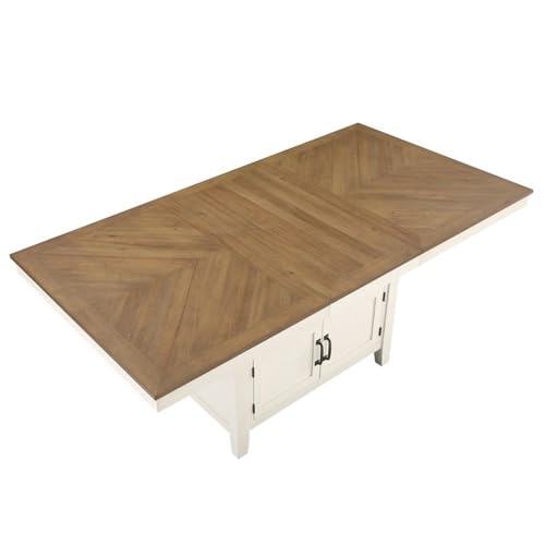 Steve-Silver-Furniture-Honey-Brown-Counter-Height-Book-Matched-Veneer-Top-Hidden-Storage-Modern-Farmhouse-Design-Table-42-D-x-80-W-x-36-H Steve Silver Furniture Honey Brown Counter Height Book Matched Veneer Top Hidden Storage Modern Farmhouse Design Table 42 D x 80 W x 36 H