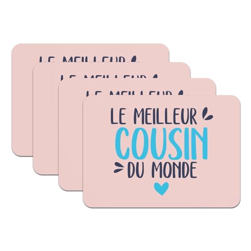 Dessous en caoutchouc rose set de table lot de 4 antidérapant lavable