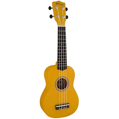 Tiger UKE7 Yellow Soprano Ukulele for Beginners Cover