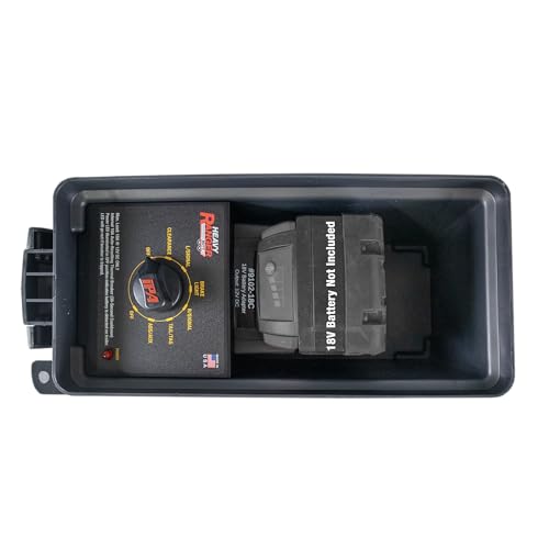 Image of Innovative Products of America Heavy Ranger MUTT Portable Trailer Light Tester for 7-Way Round Pin (SAE J560) Commercial Tractor Trailers (Compatible with Milwaukee 18V Batteries)
