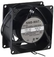NMB TECHNOLOGIES 3115PS-12W-B30-A00 80 x 38 mm 115 VAC 3200 RPM 32 CFM 38 dB Ball Bearing AC Axial Fan - 1 item(s)