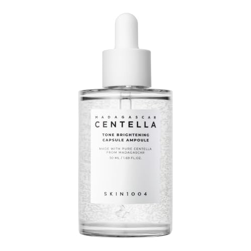 SKIN1004 Tone Balancing Capsule Ampoule, Niacinamide & Centella Serum for Face, Korean Hydrating Facial Serum to Help Balance Uneven Skin Tone with Tranexamic Acid, Korean Skincare, 1.69 fl oz / 50 ml