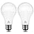 Super Bright 50/100/150W 3-Way A21 LED Light Bulb, 800/1600/2200 Lumens, 2700K Soft White, Non-dimmable, E26 Base, UL Listed, 2-Pack
