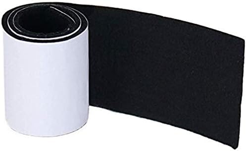 Circe-eu Heavy Duty Felt Pad Roll - DIY Self Adhesive Furniture Protection for Floors, Tables, Chairs, Black, 39.37'' x 3.93''