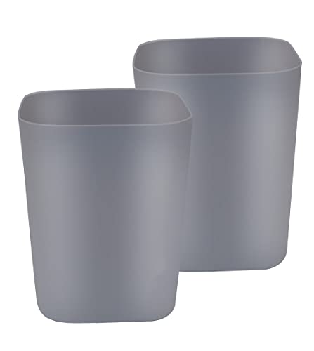 Gereen 2 Gallon Trash Can,Small Trash Can For Bathroom,Square Trash Bin Wastebasket For Bathroom Bedroom Kitchen Countertop Under Sink (2, Gray) #TOP15