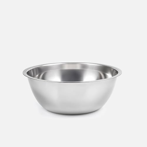 WINSOME Stainless Steel Mixing Bowl 4.7 litres | Best for Baking & Mixing Ingredients Like Eggs, Salad, Veggies, Fruits, Doughs, Sauces | Can Also Be Used for Serving (30cm X 11.5cm)