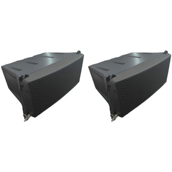 Coppia Casse Acustiche Passive Line Array 160W (80W+80W RMS) - Doppio Woofer 3" e 3 Tweeter al Neodimio - 8 Ohm - Nero
