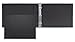 ABC Check Binder for End-Stub Deskbook, 3 Ring, 11 1/4 x 9, Black