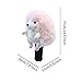 Vaveren Golf Wood Head Cover Golf Club Headcover Wrap Sleeve Golfer Gift Soft Protector Plush Hedgehog Shaped for Practicing Training, Pink