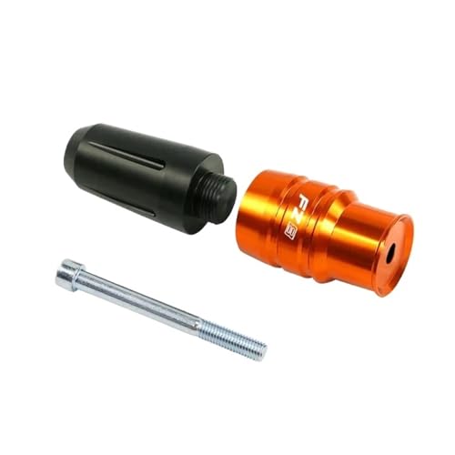 Curseurs d'échappement FZ8N crash pads CNC orange haute finition
