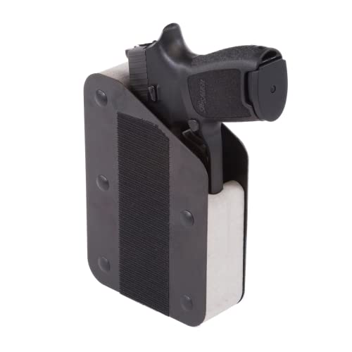 BenchMaster Vertical Pistol Rack, Handgun Safe Storage, Holds 2 to 12 Pistols, Secure Gun Holder Organizer, Kydex and High-Density Foam, No Metal, Lightweight, Sturdy, No Flex, Made in USA
