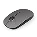 Jelly Comb 2.4G Slim Wireless Mouse with Nano Receiver, Less Noise, Portable Mobile Optical Mice for Notebook, PC, Laptop, Computer, MacBook MS001 (Gray)