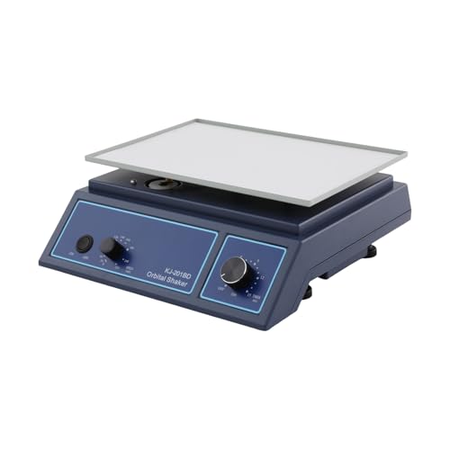 10W Orbital Shaker, Adjustable Lab Oscillator, 0-210r/min Adjustable Speed Horizontal Rotator Shaker with Silicone Pad