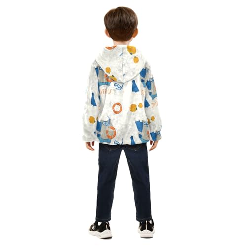 Cat Diver Wearing Mask Girls Fleece Jacket Girls Fall Jacket Girls Zip Up Hoodie Girls Sherpa Jacket 2-10T4