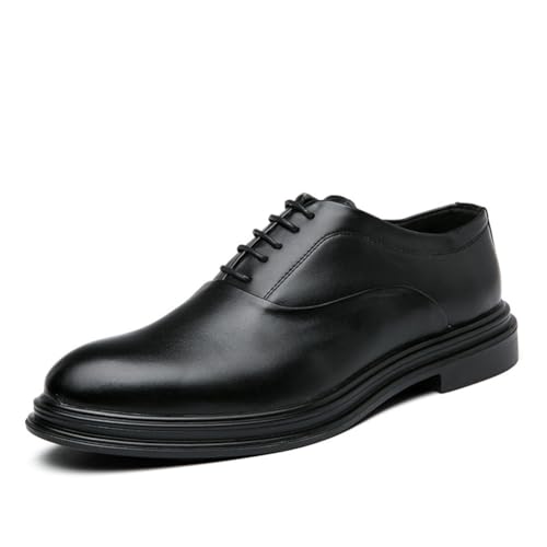 Men's Formal Oxford Shoes Casual Lace-up Derbys, Comfortable School Shoes for Boy, Teen in Business, Party and Wedding