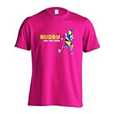[アートワークスコウベ] ラグビー Tシャツ 半袖 練習着 ドライ ポリゴンシルエットのラグビー ユニセックス L トロピカルピンク