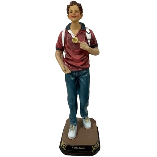 Figura Religiosa de Resina Cannan San Carlo Acutis 8"