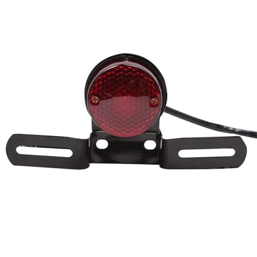 Clignotant pour moto custom feu stop LED rond arrière et support de plaque moto quad homologué
