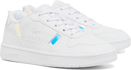 Lacoste Children's T-Clip Set Sneakers, White/Light Pink, 13