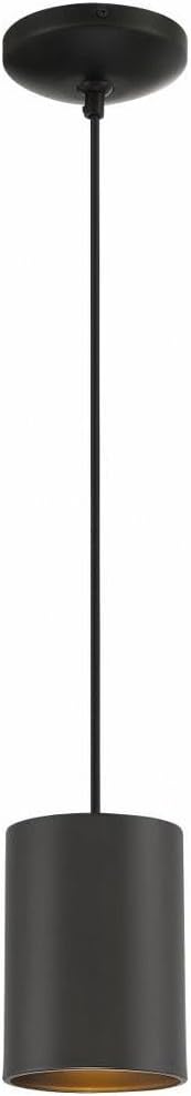 Access Lighting 29000-MBL-C Pilson Pendant, 1-Light 60 Watts, Matte Black