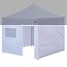 Eurmax Full Zippered Walls for 10 x 10 Easy Pop Up Canopy Tent,Enclosure Sidewall Kit with Roller Up Mesh Window and Door,4 Walls ONLY,White