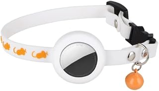 FOSSA Airtag Cat Collar w/Bell, White