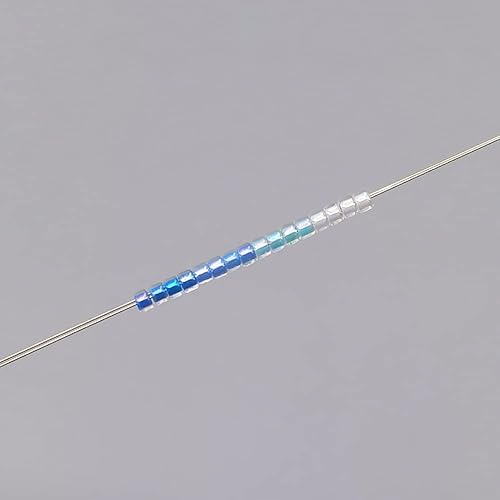 Vista 41 de INSPIRELLE Uniforme - Cuentas cilíndricas de 4.23 oz de 12/0 (0.079 in) para la fabricación de joyas artesanales, 24 colores teñidos opacos mate 22x