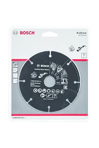 Bosch Professional 1x Disque à tronçonner Carbide Multi Wheel (Multi Material, Ø 125 mm, Accessoire pour meuleuse angulaire)