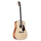 Martin Guitar DJr-10E Dreadnought Junior Acoustic-Electric Guitar with Gig Bag, Sitka Spruce Sapele Construction, D Junior-14 Fret (000 Depth)