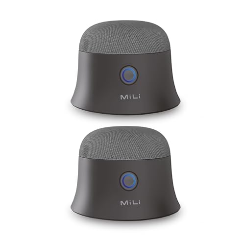 Altavoces Ultron mag Soundmate magnéticos para ahorrar espacio en el escritorio negro