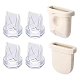 6pcs Breast Pump Parts for eufy, Includes 2pcs Silicone Diaphragms & 4pcs Duckbill Valves Wearable Breast Pump Replacement Accessories Compatible with eufy S1 Pro/S1/E10/E20