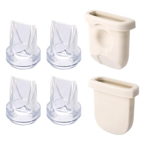 Image of 6pcs Breast Pump Parts for eufy, Includes 2pcs Silicone Diaphragms & 4pcs Duckbill Valves Wearable Breast Pump Replacement Accessories Compatible with eufy S1 Pro/S1/E10/E20