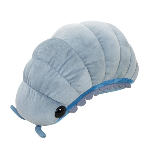 NatureMan Likelike Insect Pluche Speelgoed Pill Bug gevuld Zacht Dieren Kussen Achterkussen Schattige Insectenpop Kids Speelgoed Meisjes Jongens Cadeau - Grijs (30 cm)