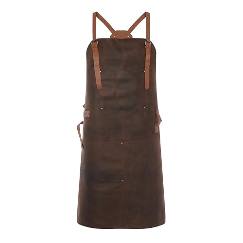 Theodore Top Grain Cross-back Apron
