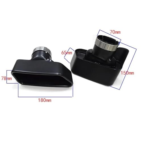 Silenciador punta de escape premium en color negro para berlinas F10 F11 535d 550i 2