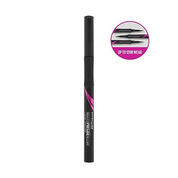 Maybelline-Eyestudio-Master-Precise-All-Day-Liquid-Eyeliner-Black-0034-Ounce Maybelline Eyestudio Master Precise All Day Waterproof Liquid Eyeliner Makeup, Black, 1 Count (Packaging May Vary)