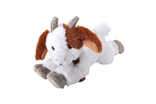 Wild Republic Ecokins Mini cabro, Animales de Peluche, 20 cm, Regalos Ecológicos para Niños Que Respetan el Medio Ambiente, Peluche Mini, Hecho a Mano con Botellas de Plástico Reciclado