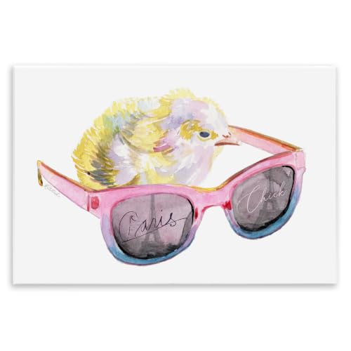Paris Chick Glam Fashion Animal, 10 x 15 Inch Mounted Print on Wall Plaque